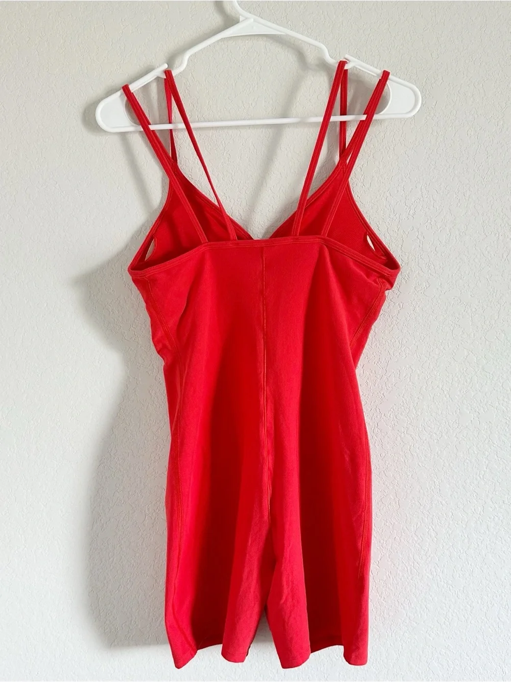 Alo Yoga Alosoft Suns Out Romper Jumpsuit Red Hot Summer Sz M